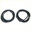 Black rubber front door seal weatherstrip for nissan datsun bluebird 510 1968-1973 coiled and ready for installation