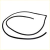 Black rubber front door seal weatherstrip for Nissan Datsun 510 1600 1968-1973 shown from the back side