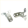 Silver metal front door upper lower hinge with sturdy design and multiple mounting holes for mitsubishi pajero montero sport
