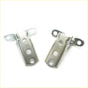 Silver metal front door upper lower hinge brackets with three holes for mitsubishi pajero montero sport