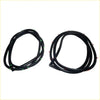 Black rubber front door weatherstrip for datsun nissan 720 king cab with green and red tabs for easy install