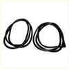 Black rubber front door weatherstrip seal strips coiled ready for installation for datsun nissan 720 king cab 1980-1986