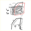 Red rubber front door weatherstrip seal for mitsubishi triton l200 colt strada 1986-1996 vehicle use