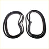 Black rubber front door weatherstrip strips coiled ready for installation fit mitsubishi triton l200 strada extended