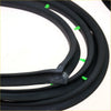 Front door weatherstrip for nissan datsun 120y b210 1974-1977 black rubber with green adhesive tabs