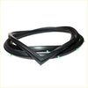Black rubber front door weatherstrip for Nissan Datsun Sunny B310 120Y 130Y 140Y with green plastic tabs