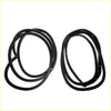 Black rubber front door weatherstrip seals coiled ready for installation for toyota hilux 1978-1983