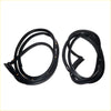 Black rubber front door weatherstrip seal for nissan sunny sentra ad resort n14 y10 with molded edges and metal tabs