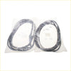 Front door weatherstrip set for Mazda Capella 626 Telstar 1982-1987 black rubber gaskets in clear plastic bags
