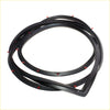 Black rubber front door weatherstrip set with red adhesive tabs for mazda familia 323 sedan 1980-1984