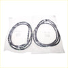 Black rubber front door weatherstrip set for mazda familia 323 sedan 1980-1984 in clear plastic bags