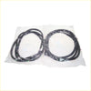 Front door weatherstrip set for nissan datsun 720 1980-1986 black rubber seals packaged in clear plastic bags