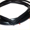 Front door weatherstrip set for nissan datsun 720 with black rubber seal and red fasteners from 1980 to 1986