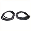 Black rubber weatherstripping seals coiled and ready for installation front door weatherstrip set for nissan sentra b12 sedan