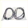 Black rubber front door weatherstrip gaskets for Nissan Datsun Sunny Sentra B12 sedan packaged in clear bags