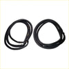 Black rubber weatherstripping seals coiled and ready for installation front door weatherstrip set for nissan sentra b12 sedan