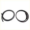Front door weatherstrip set for nissan sylphy with black rubber seals and pink blue plastic tabs from 2000-2005