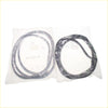 Black rubber front door weatherstrip gaskets in clear plastic packaging for mazda familia 323 mr90 glc fa4 x2