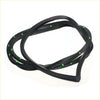 Front door weatherstrip for mazda familia 323 mr90 glc fa4 black rubber with green plastic tabs for easy installation