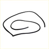 Black rubber front door weatherstrip seal for nissan datsun bluebird 510 1600 shown from the back side