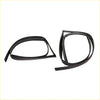 Black rubber front door window glass seal for mitsubishi colt triton 1996-2006 fits automotive window frames