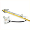 Front door window regulator left for nissan datsun navara d21 silver metal with black wiring and mounting brackets