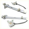 Front door window regulator set for Nissan Datsun Navara D21 1986-1997 silver metal with black wiring and connectors