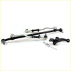 Front end steering linkage rebuild kit for nissan bravado ute with black and silver metal joints and bolts
