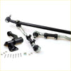Front end steering linkage rebuild kit for nissan bravado ute in black and silver with bolts nuts and mounting hardware