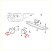 Front engine mount for nissan datsun 720 sd23 sd25 1980-1986 black and red metal assembly diagram