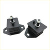 Front engine mount for toyota hilux ln80 ln85 ln90 2wd 1988-1997 black rubber mounted metal brackets with bolts