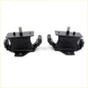 Black rubber front engine mount with threaded metal bolt for toyota hilux 2.4l 2.8l 2015-2023