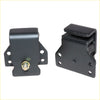 Front engine mount set for nissan datsun 620 ute j15 1972-1979 with black metal brackets and gold bolt with pre-drilled holes
