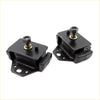 Black rubber front engine mount with threaded bolt and hex nut for toyota hilux 2.0l 2.2l 1979-1983