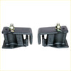 Black cast iron front engine mount with silver bolt and hex nut for nissan datsun 620 utility 1972-1979