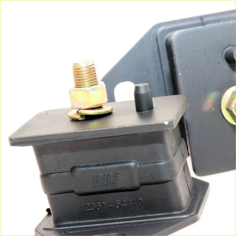 Front engine mounting x2 for toyota hilux 3rd gen 1978-1983 black rubber mount with gold bolt and washer on top