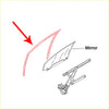 Red rubber front glass run channel seal for nissan navara d22 1997-2004 car window weatherstrip