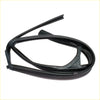 Black rubber front glass run channel seal for nissan navara d22 1997-2004 coiled with reinforced molded edges