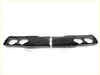 Black plastic front grille set with two circular openings and horizontal slats for toyota hilux rn20 rn25 1972-1978