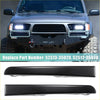 Black plastic front bumper light covers for toyota tacoma 2000-2005 perfect for 4wd offroad ute trucks