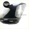 Front headlight covers x 2 for toyota crown 2005-2009 clear plastic with sleek modern design and subtle internal ridges