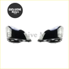 Front headlight covers x 2 for toyota crown 2005-2009 clear glossy plastic with sleek modern design