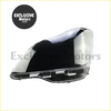 Front headlight covers x 2 for toyota crown 2005-2009 clear plastic with sleek curved design and mounting brackets