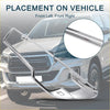 Chrome finished front headlight trim bezel for toyota hilux 2020-2021 fits left and right sides in silver