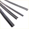 Black rubber conduit sleeving with smooth flexible matte finish for front inner fender weatherstrip on nissan datsun fairlady z s30