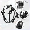 Front left abs wheel speed sensor for Toyota Highlander 2001-2007 black plastic with coiled wiring and connector housing