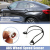 Front left black abs wheel speed sensor for toyota prius with coiled cable and plastic connector housing