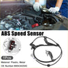 Front left black abs wheel speed sensor for toyota rav4 2001-2005 with coiled cable metal housing and plastic connectors