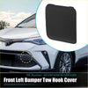 Black plastic front left bumper tow hook cover for toyota chr 2021-2022 perfect for replacement use