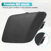 Black plastic front left bumper tow hook cover for Toyota Prius 2016-2019 made of premium ABS material